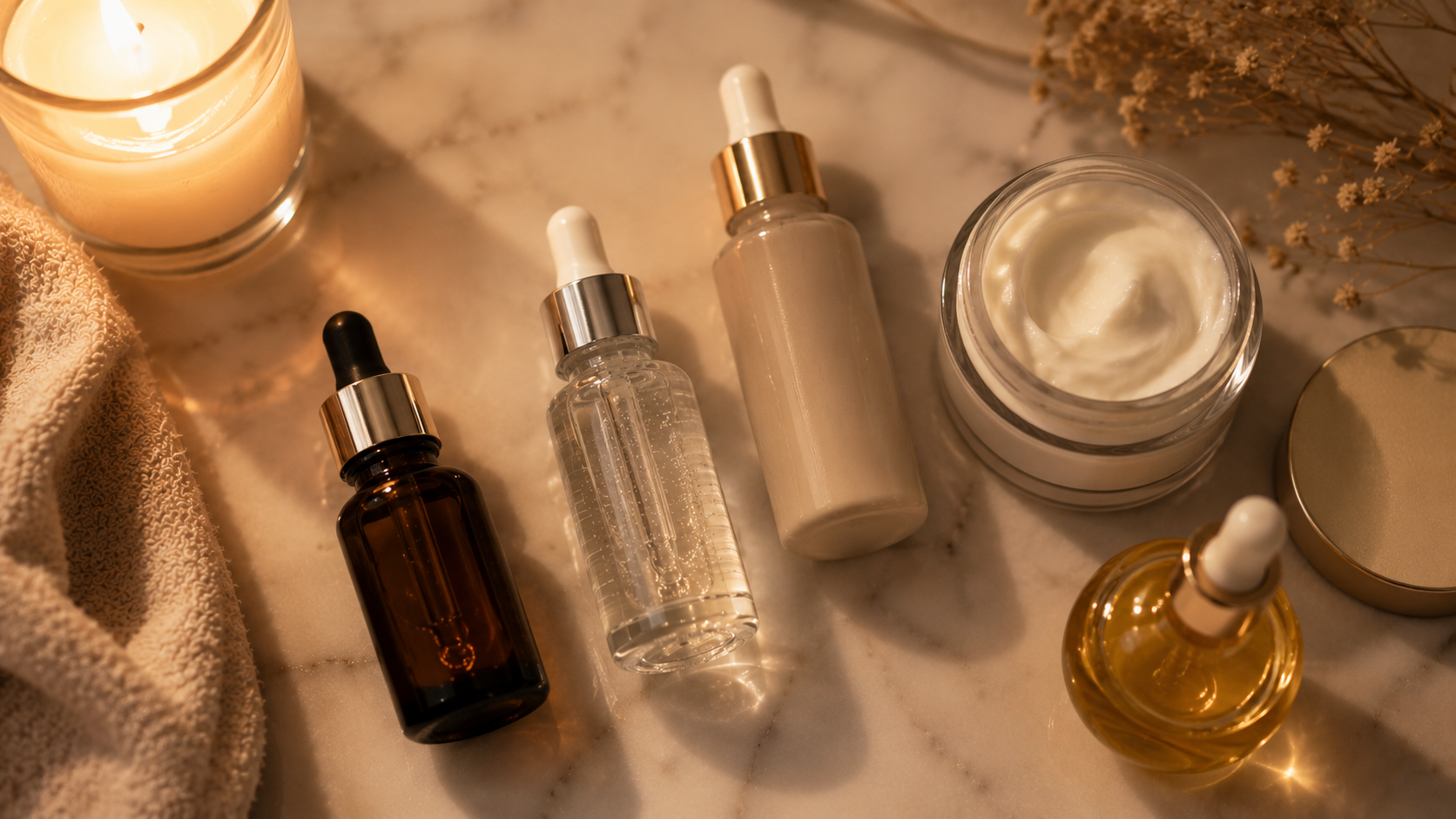 ativos de tratamento para rotina noturna de skincare
