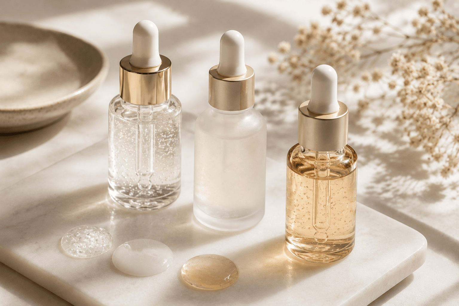 ativos hidratantes de skincare ácido hialurônico glicerina