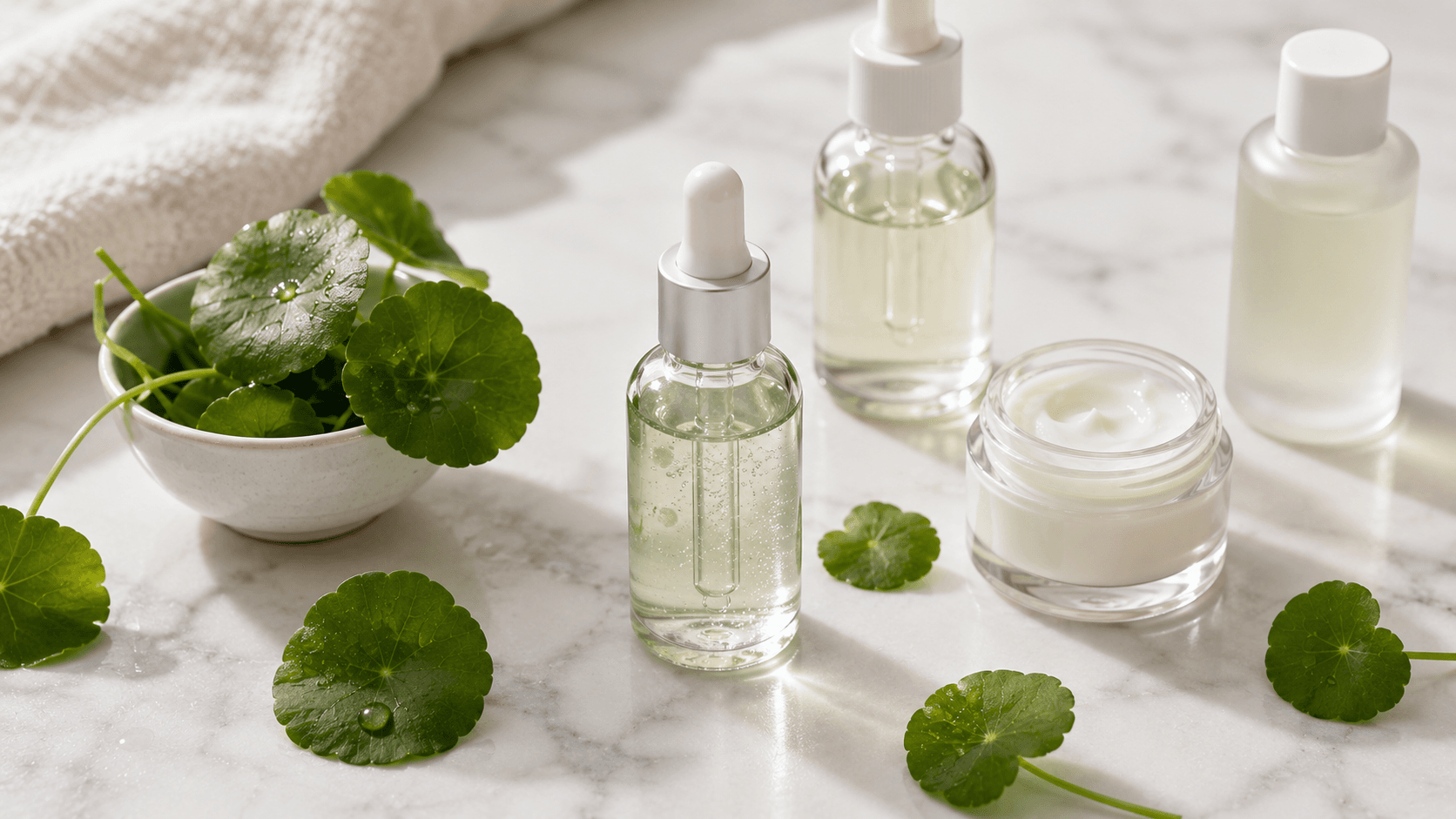 ativos para vermelhidão no rosto skincare calmante