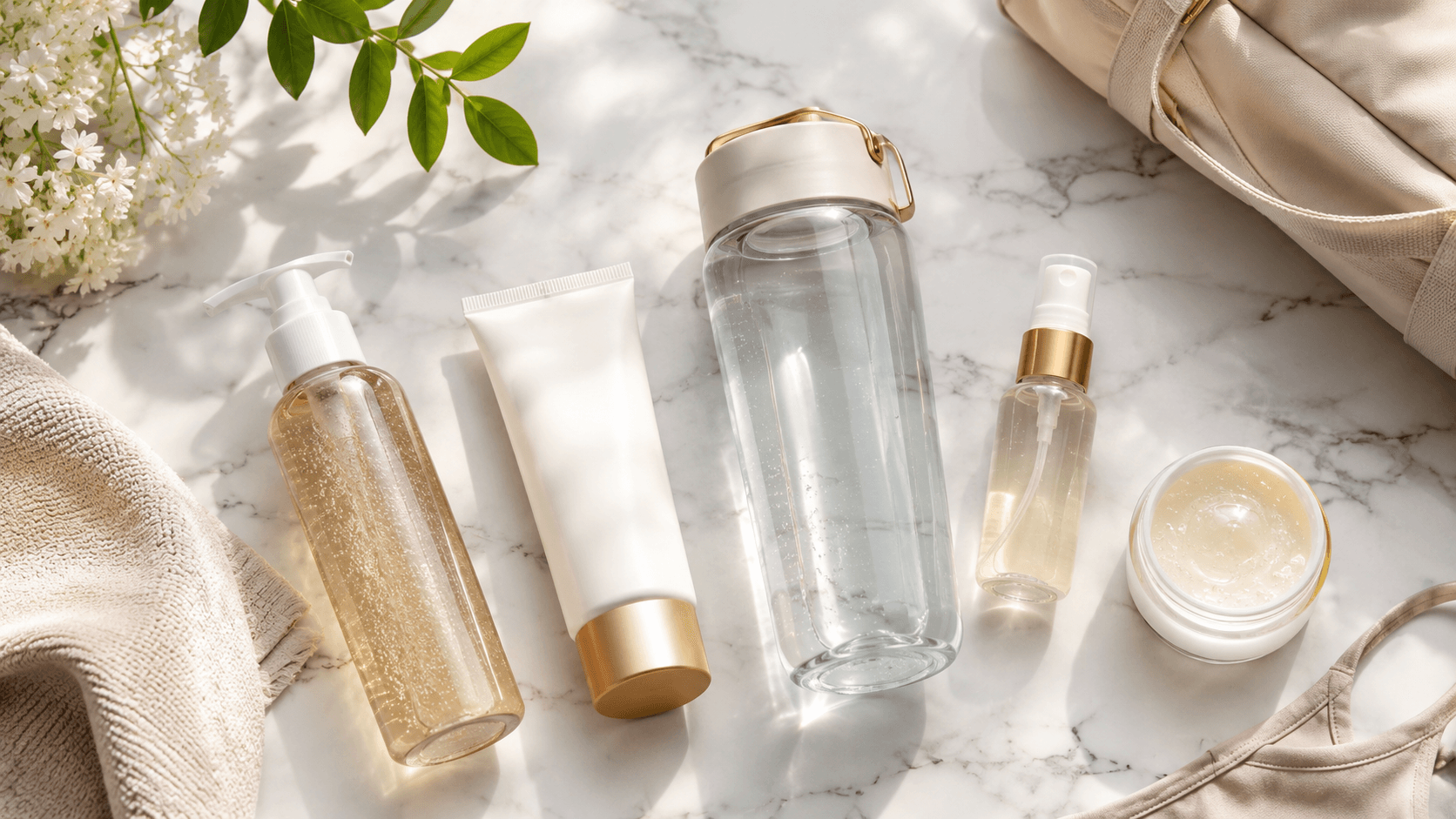 skincare pre e pos treino exercicio fisico