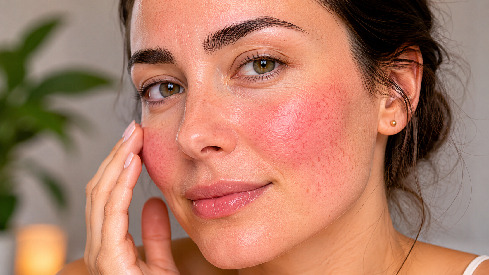 pele com rosácea vermelhidão bochechas skincare