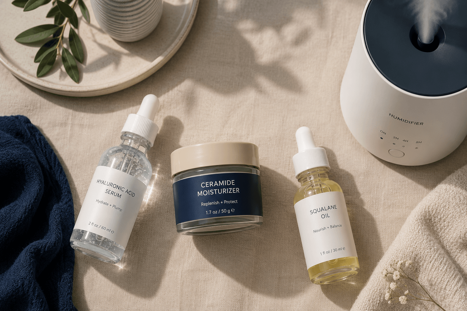 Hydrating skincare products for menopausal dry skin